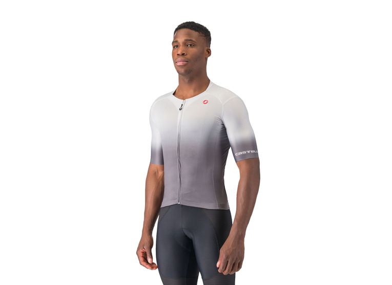 Castelli UPF jersey silver gray heren