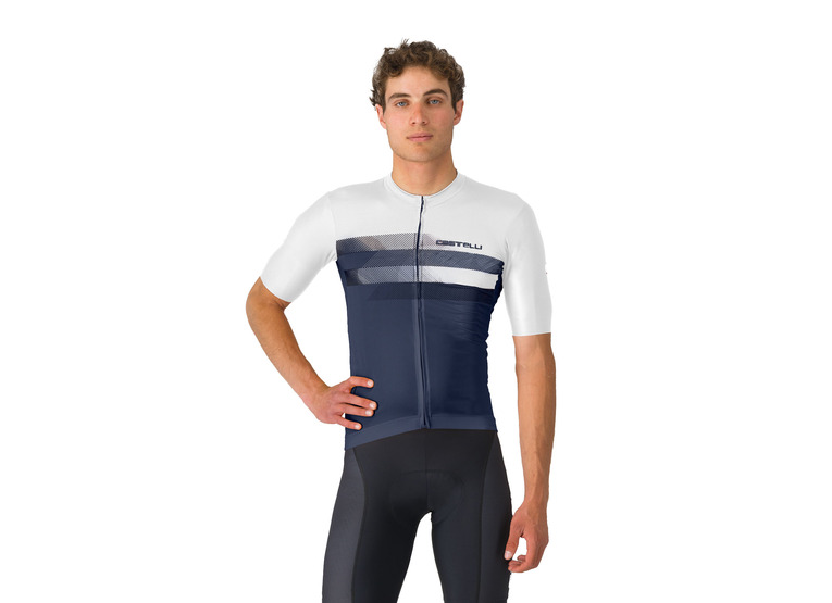 Castelli Simbolo jersey belgian blue/wit heren