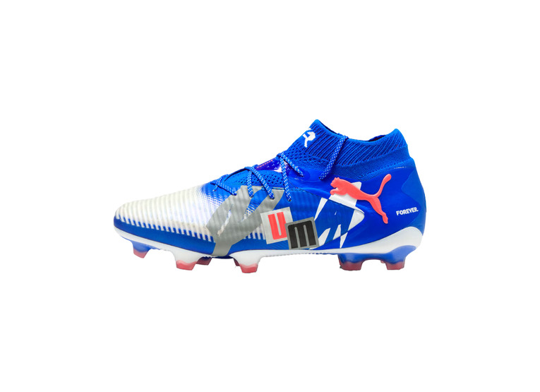 Puma FUTURE 8 ultimate forever FG voetbalschoen wit/ultra blue