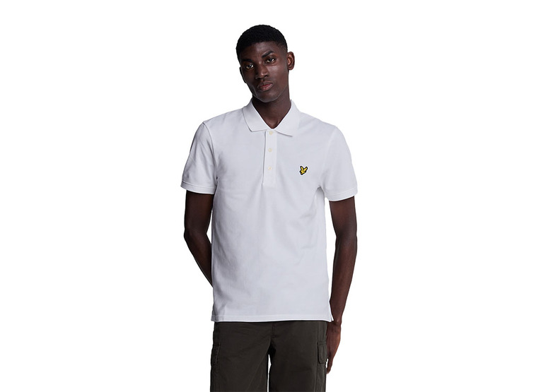 Lyle & Scott plain polo shirt wit heren