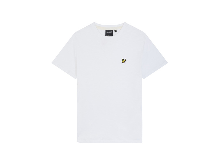 Lyle & Scott slub T-shirt wit heren