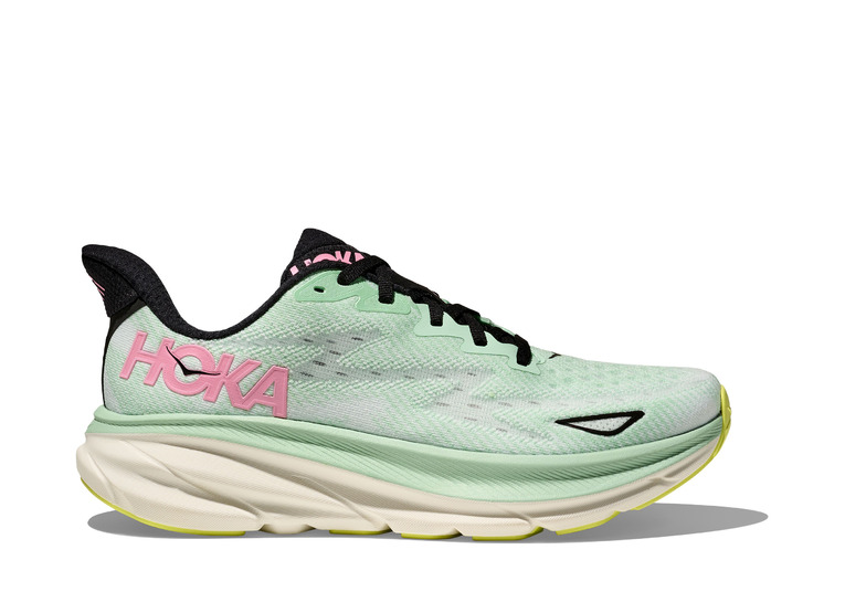 Hoka Clifton 9 loopschoen mint fluorite/snow melt dames