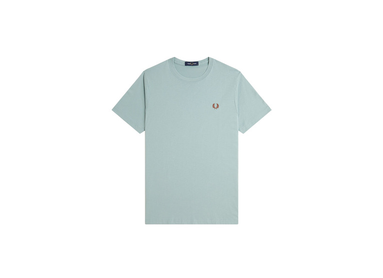 Fred Perry crew neck T-shirt silver blue heren